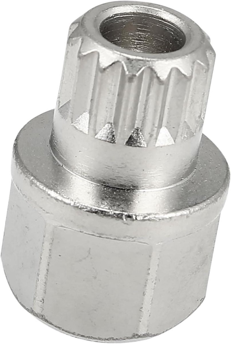 Wielmoerslot - Borgmoer Anti-diefstal moer - Wielen Beveiligen - Specifiek patroon - 20 x 28 mm - Zilverkleurig