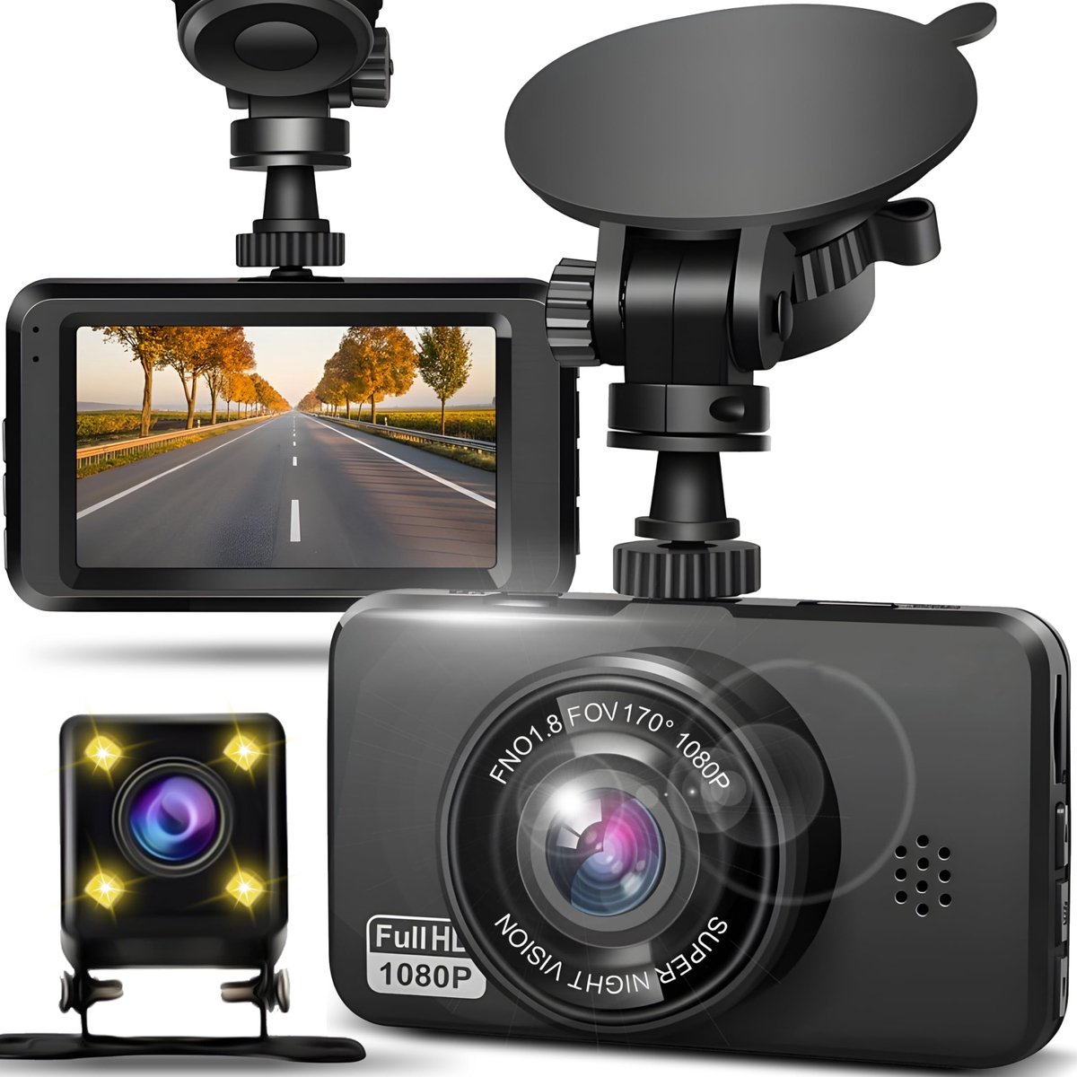 Allecto - Retoo Dashcam MR120 - Full HD Auto Camera met Parkeerbewaking en Bewegingsdetectie