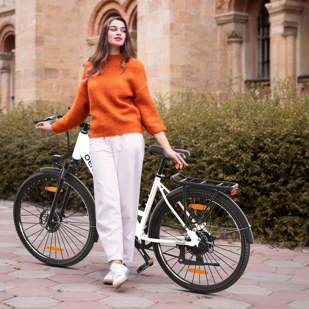 Qekud F26 Pro Elektrische Fiets 26" Trekking E-Bike - 250W Motor - 36V 13Ah Accu - 100km Bereik - 7 Versnellingen - Stapdoor Frame – foto 5