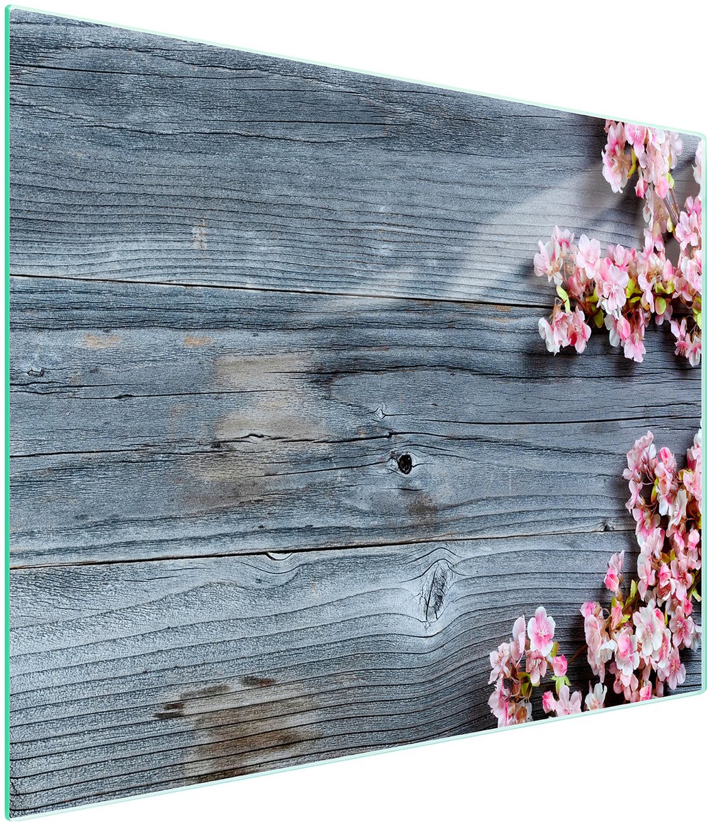 TMK ArtDeko Serie - Glazen Snijplank - 52x30 cm - Houten Decor