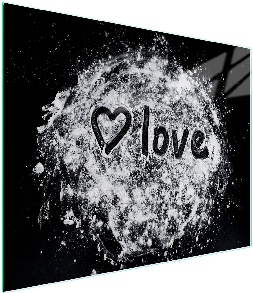 TMK ArtDeko - Snijplank - Glas - 52x30 cm - Hart