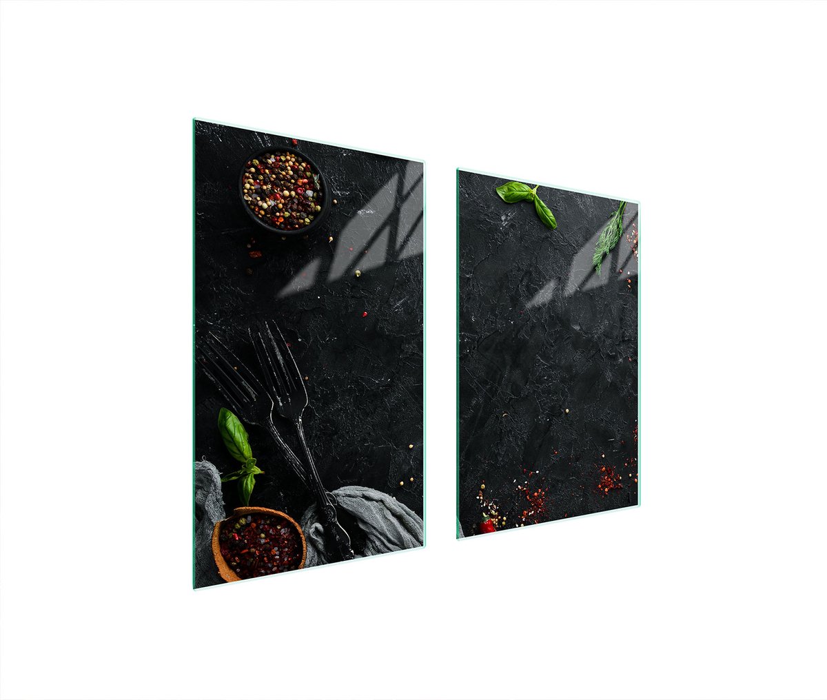 TMK ArtDeko Serie - Kookplaat Achterwand - 65x52 cm - Glas