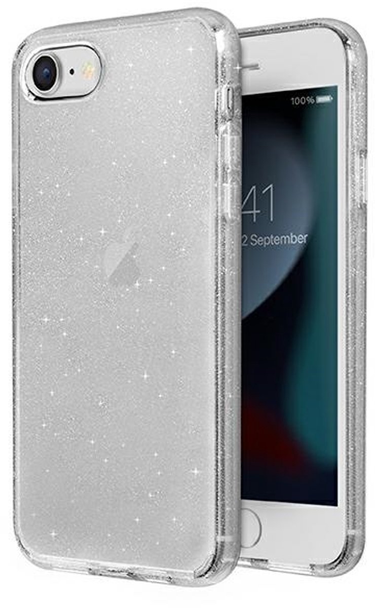 UNIQ - hoesje - LifePro Xtreme iPhone SE - 2022 / SE - 2020 - /7/8 - transparant/tinsel - clear