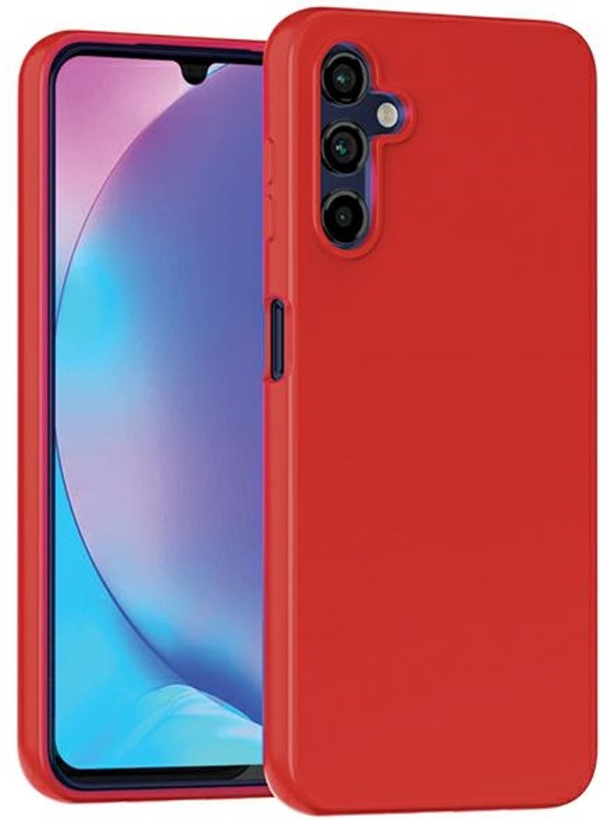 Mercury Soft Serie - Hoesje voor mobiele telefoon - Czerwony - Geschikt voor Samsung A15