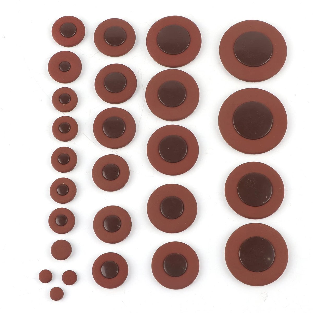 aladdien - Sax lederen pads - Tenorsax pad kit - Hoogwaardig lamsleer - Bruin - Ondersteunt altsaxofoon - Lange levensduur - Eenvoudig in gebruik