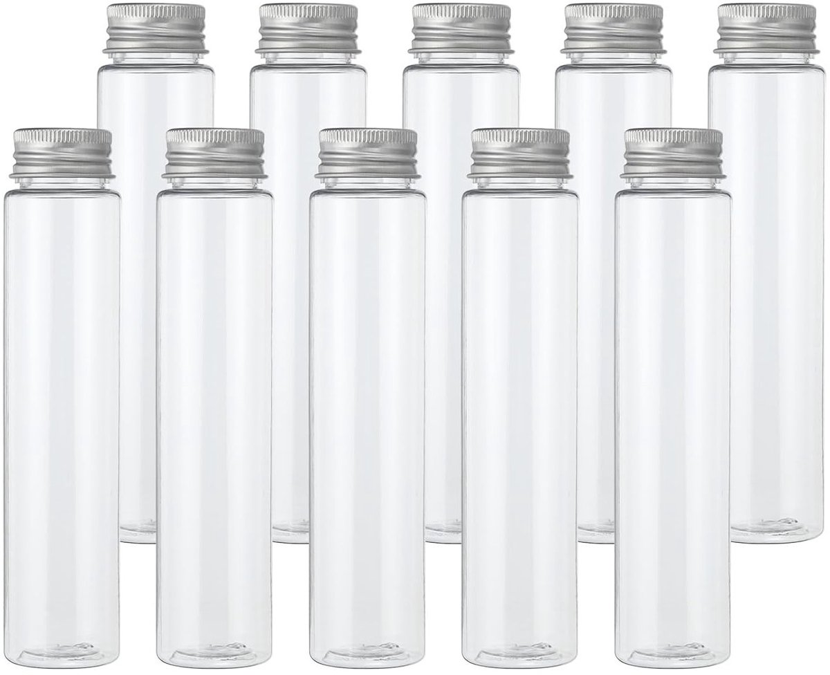 Transparante Plastic Containers met Platte Bodem - 60 Stuks van 110 ml voor Snoep, Badzout en Wetenschappelijke Experimenten