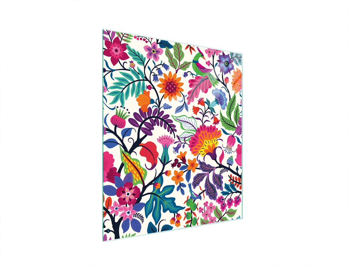 TMK ArtDeko - Snijplank - 45x52 - Bloemen - Glas