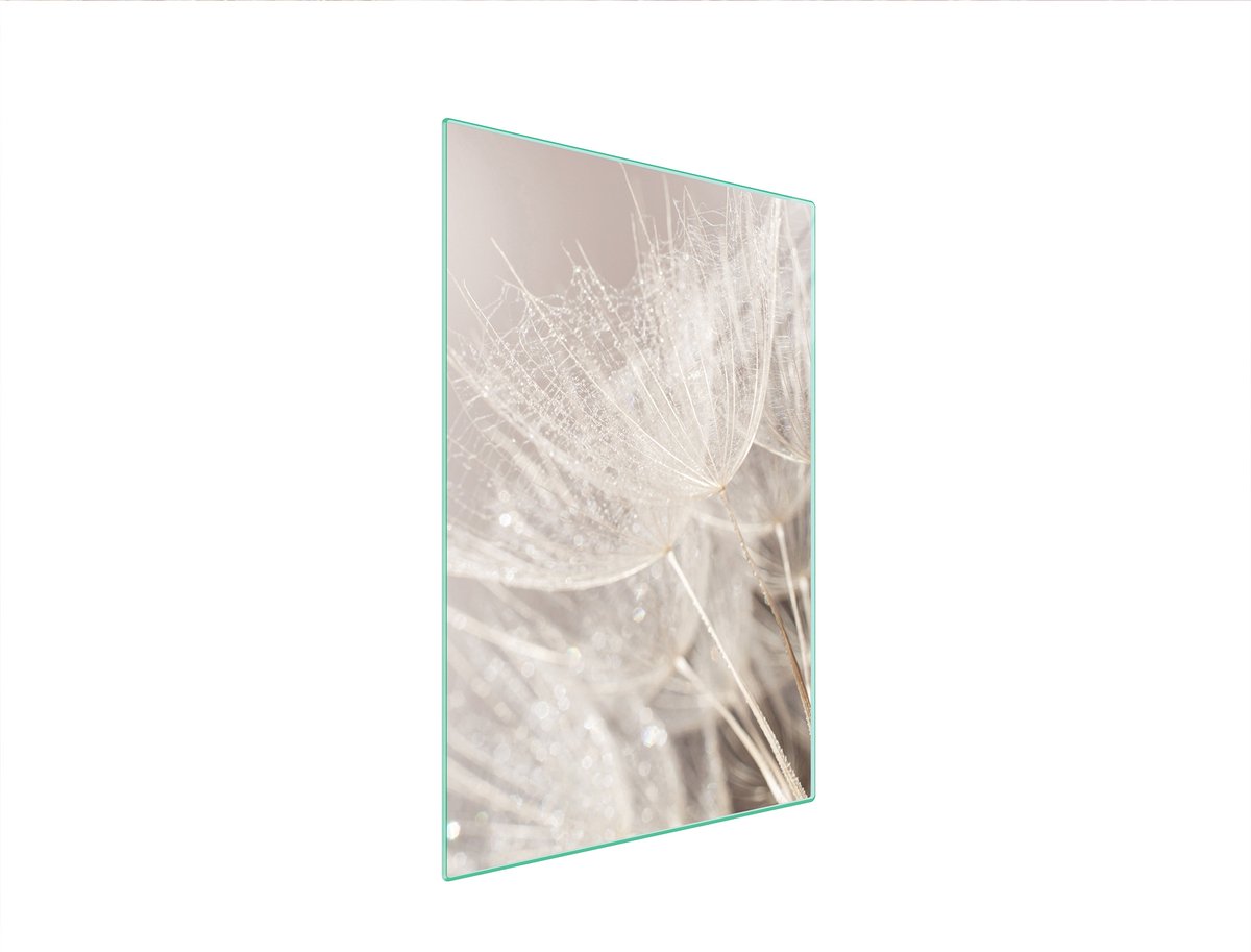 TMK ArtDeko Serie - Glazen Snijplank - 35x52 cm - Bloemmotief - Gehard Glas