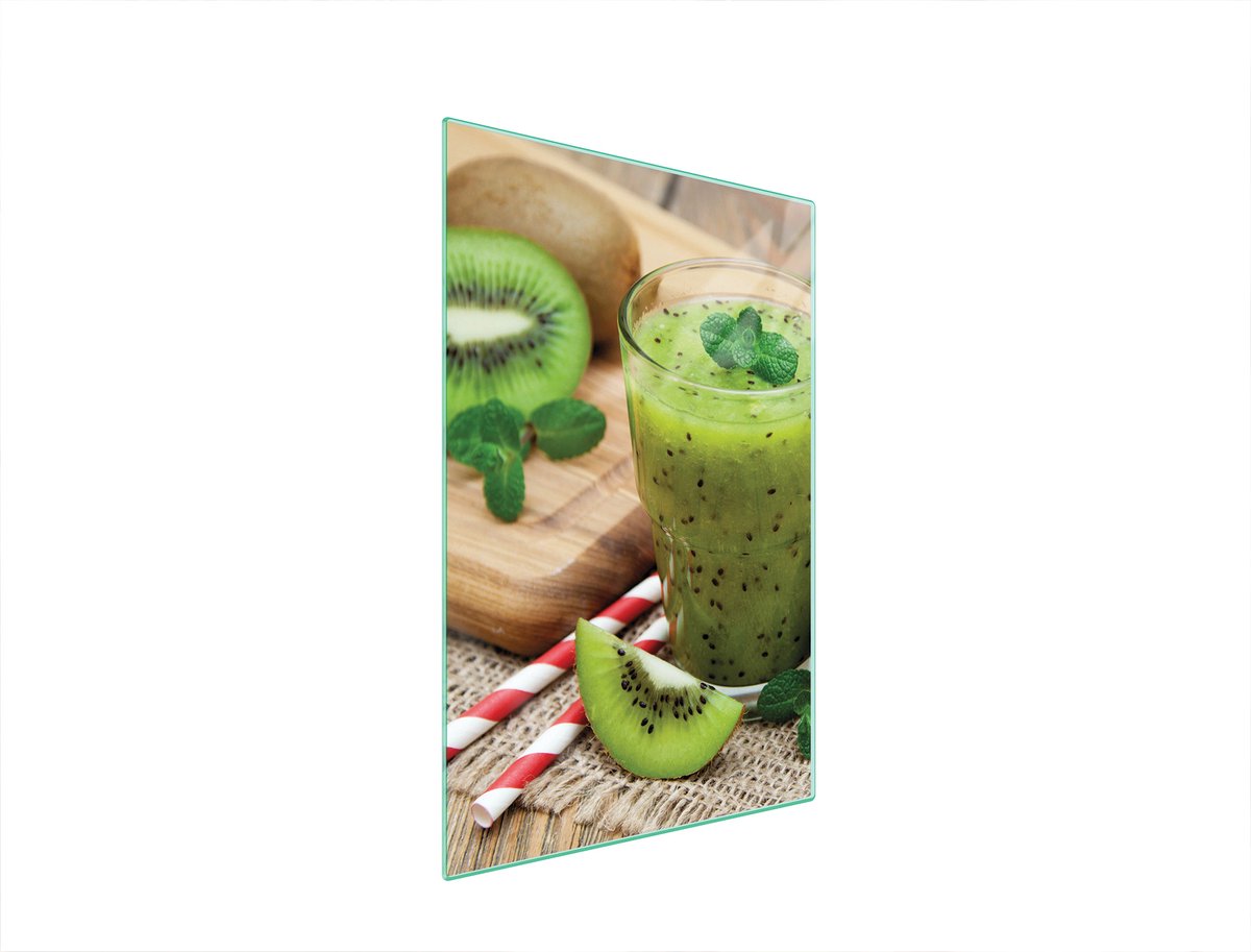 TMK ArtDeko Kiwi - Snijplank - 35x52 cm - Glasplaat - Anti-slip - Hygiënisch