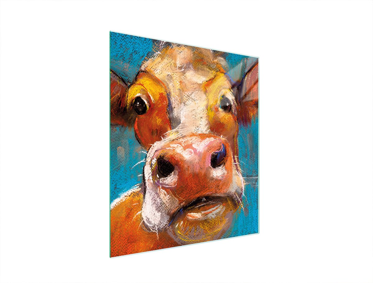 TMK ArtDeko - Snijplank - Glas - 45x52 cm - Koe Motief