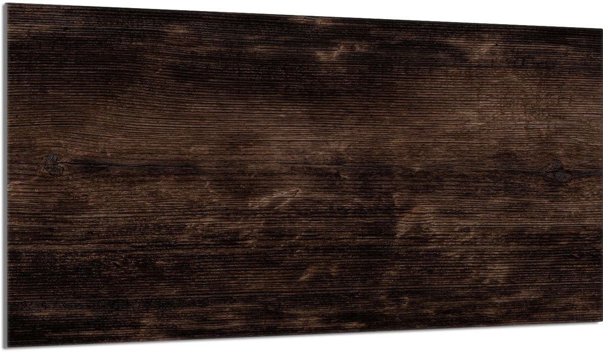 TMK ArtDeko - Glass Serie - Beschermplaat - 90x52 cm - Hout Motief