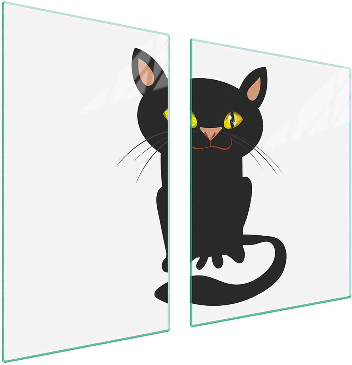 TMK ArtDeko - Glas Snijplank en Beschermplaat - Kot - 100x52cm - Hittebestendig
