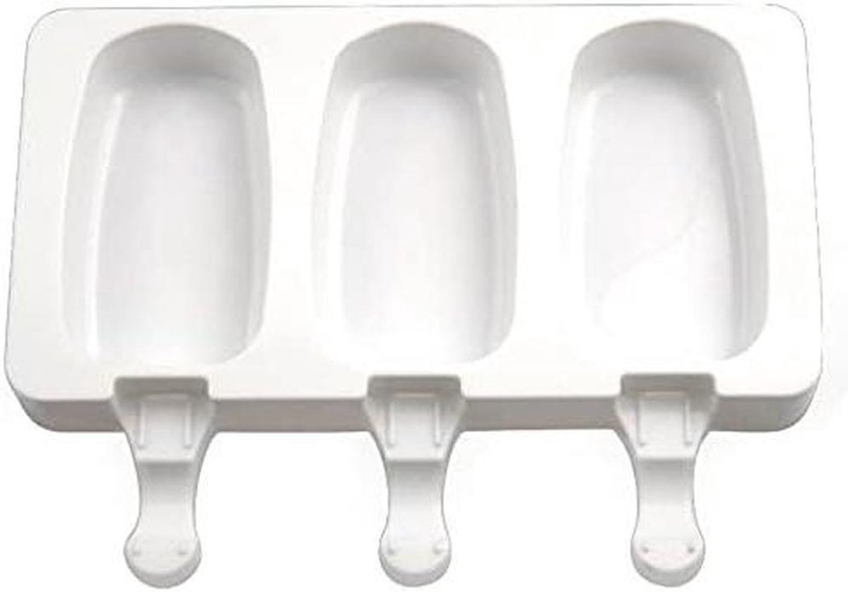 IJsjes Vormen - IJsblokjes Mal - Zelf IJsjes Maken - Hittebestendig Silicone - 910 ml - Wit