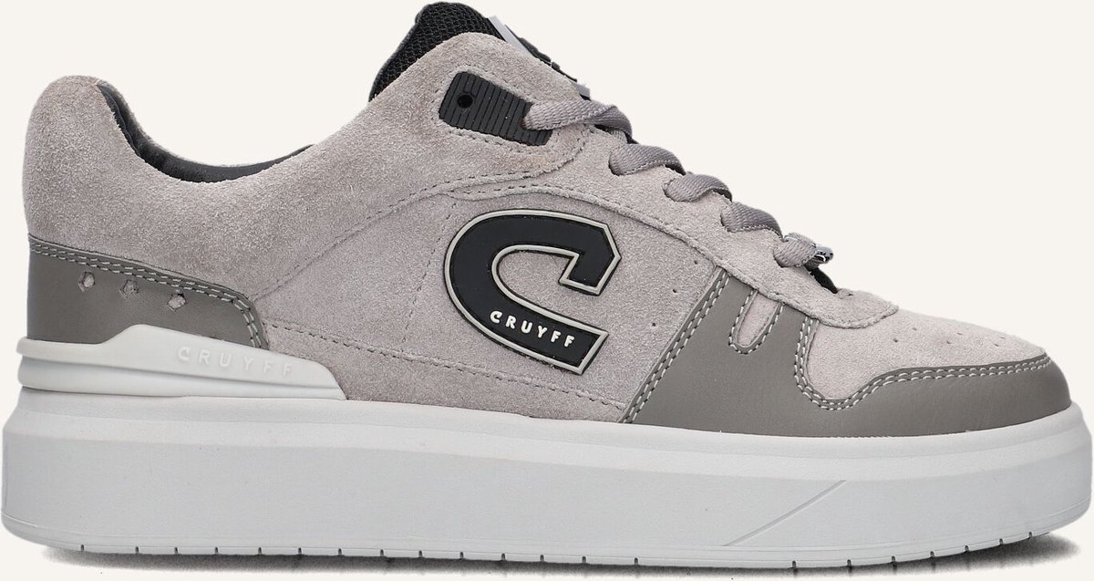 CRUYFF JUNIOR Chido Sneakers Jongens - Leren Sneaker - Grijs - Maat 32