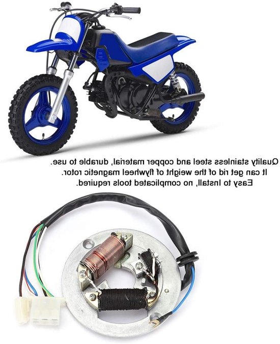 Dubbele Ontstekingsspoel en Magneto Statorplaat voor PW80 Motorfiets - Betrouwbare Prestaties en Eenvoudige Installatie van Merkloos — afbeelding 3