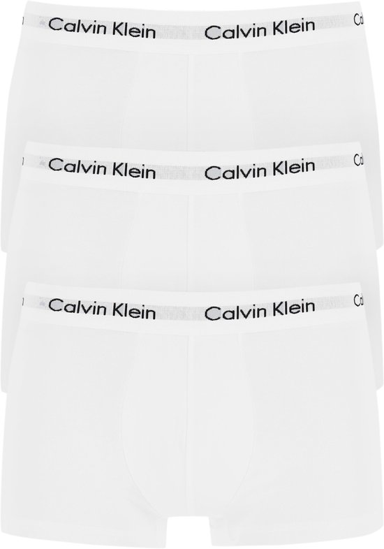 Calvin Klein 3-pack lage taille boxershorts - Icon Cotton Stretch - wit 3XL