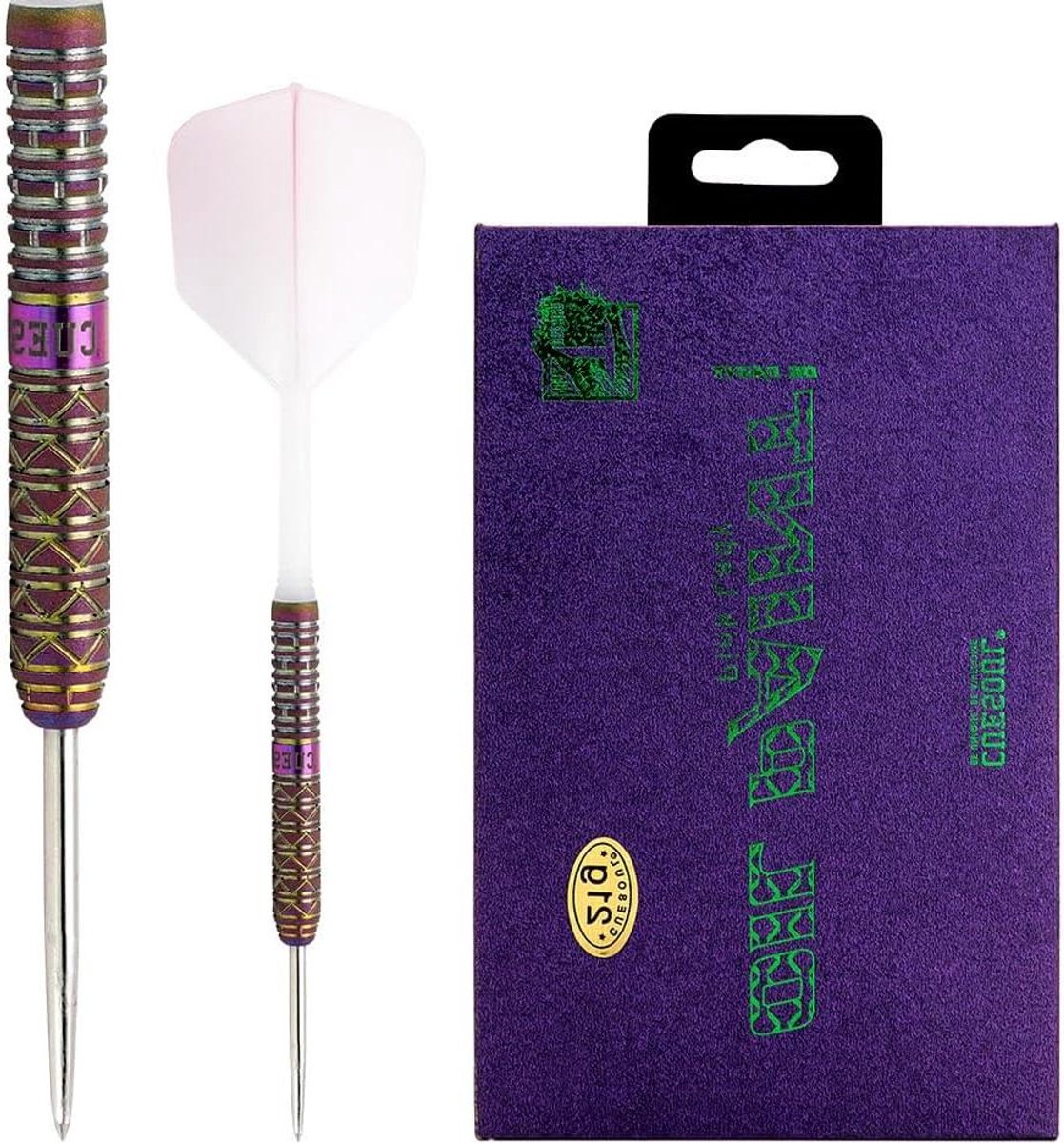 Stalen Dart Set - Wolfraam Darts - Dart Spel - Super Grip Afwerking - 21 gram - Roze Cocktail