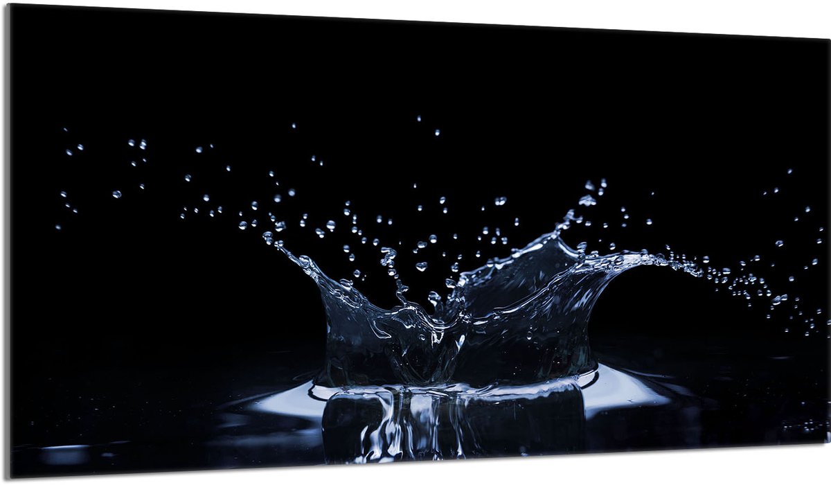 TMK ArtDeko - Serie - Glazen Beschermplaat - 90x52 cm - Watermotief