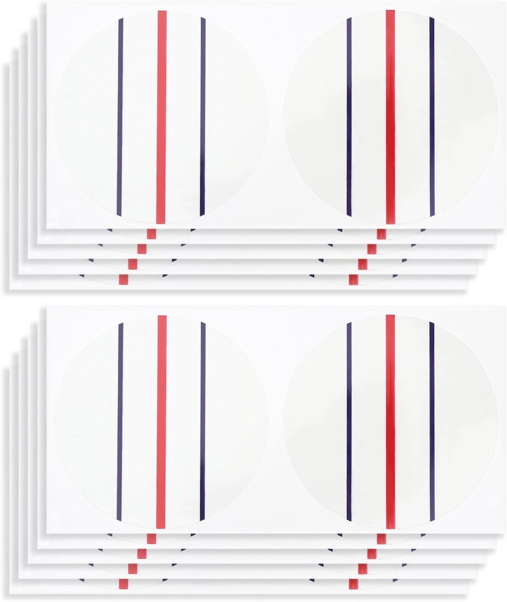 10 Vel (20 Cirkelstickers) Golfstickers voor Putter met Golfbal Uitlijning - Diameter 37mm, Perfect voor Golfliefhebbers, Verbeter je Puttechniek en Precisie