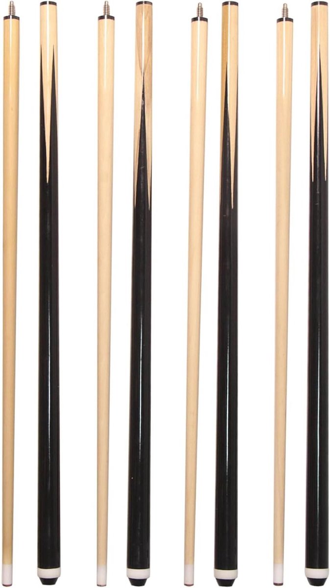 Biljartkeus Set - Pool Keus - Thuis Spelen - Gemaakt van Hardhout - 4 Stuks 148 cm - Niet Gespecificeerd