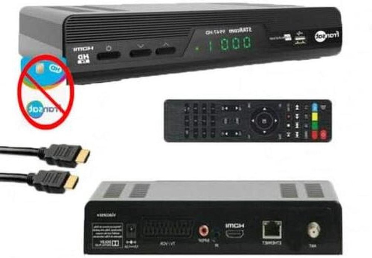 Satelliet Ontvanger - TV Decoder - Kanalen Ontvangen - HD Kwaliteit - 3000 Kanalen - Zwart