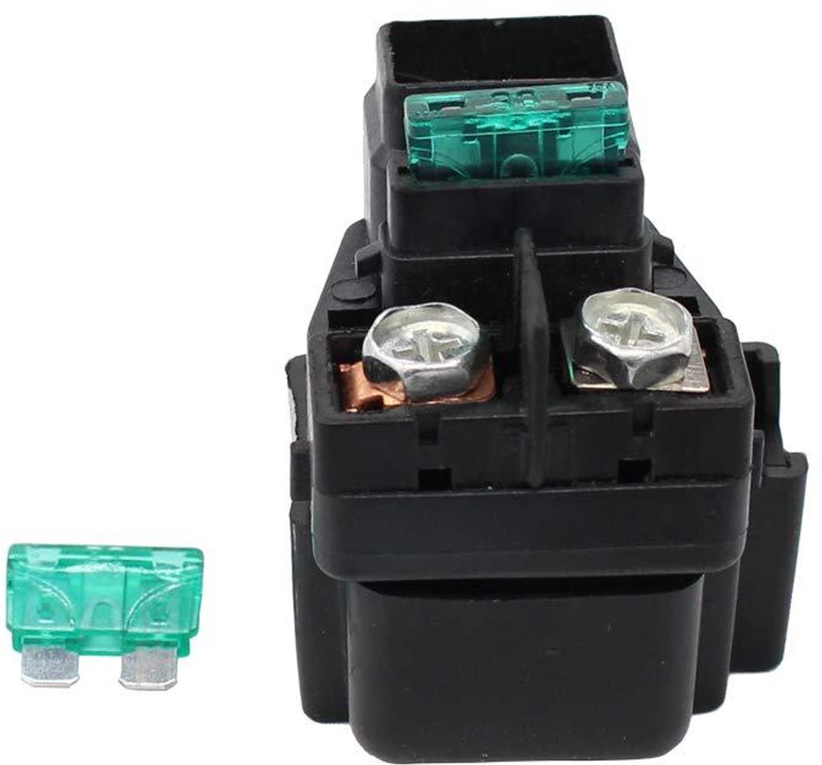 Starter Solenoïde Relais - Startrelais Set - ATV Starten - Specifiek voor Eiger - 12.09 x 8.31 cm - Zwart
