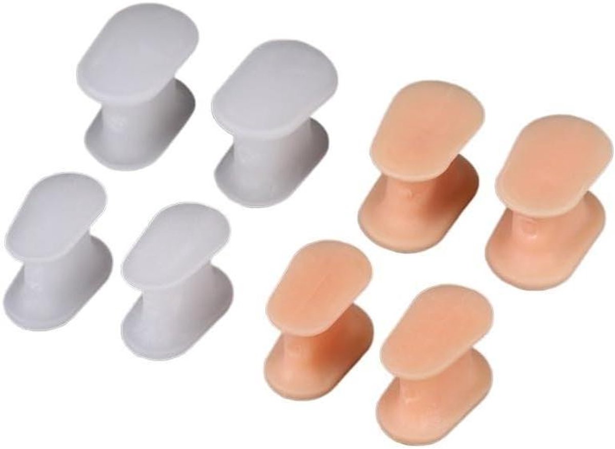 Zachte Teenspreider - Nagel Tool - Nagels Verzorgen - Herbruikbaar & Wasbaar - 3.7x2.1cm - Roze