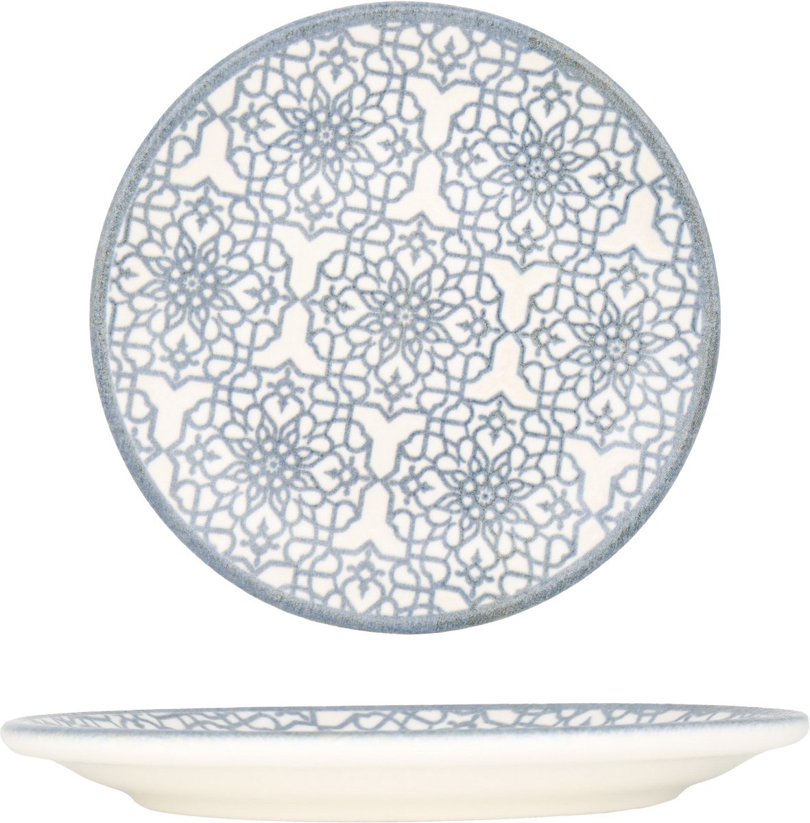 Kütahya Porselen Dessertbord - Casa Blue - Porselein - 17 cm - set van 6