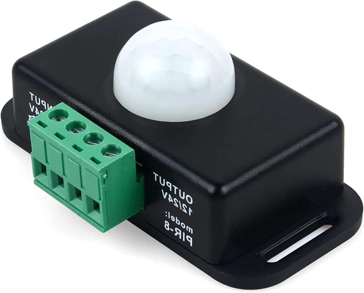 PIR Bewegingssensor met Timerfunctie voor Monochrome LED Strips zoals 5630, 3014, 5050 en 5730