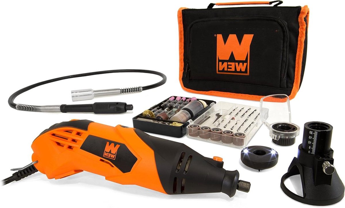 Roterende Tool - Dremel Multitool - Klusjes en hobby - Krachtige 1.4A motor - 1.4 Pond - Oranje