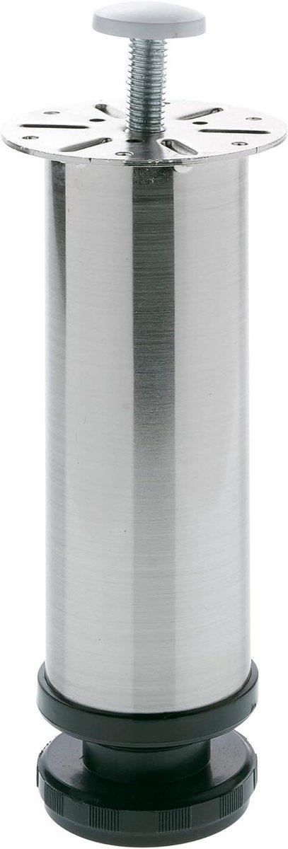 Ronde beschermkap - Poten beschermers - Vloer beschermen - Met kunststof dop - Ø25 mm - Mat Verchroomd