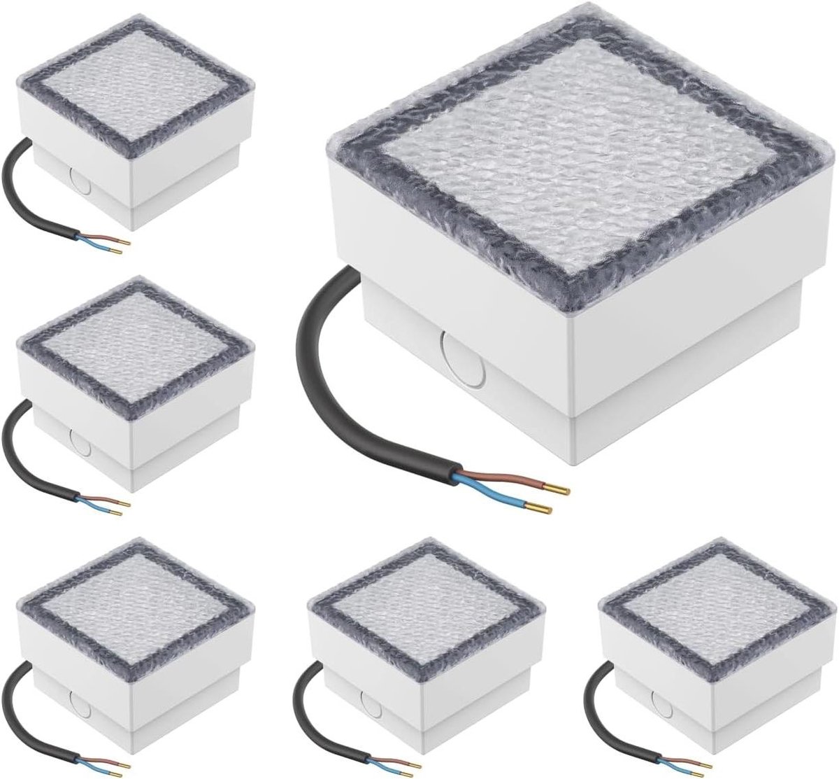 LED Stoeptegel Grondlamp - Inbouwspot Tuin - Pad Verlichten - Beloopbaar 500kg - 10 x 10cm - Koel Wit