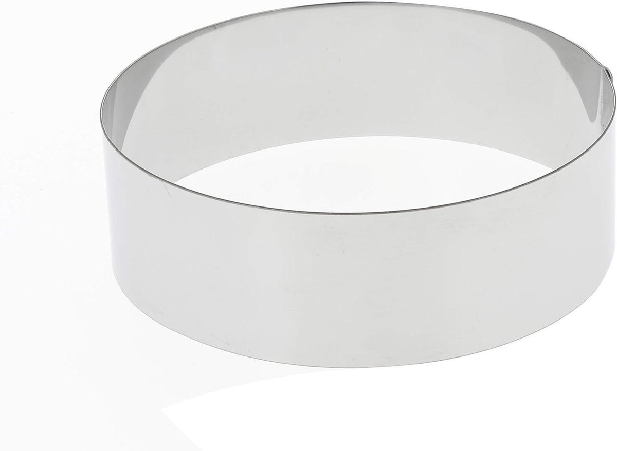 Ronde Ring - Bakvorm - Desserts Maken - Roestvrij Staal - 5 cm Diameter - Zilver