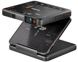 Aurzen ZIP Trifold Portable Projector Cyber Zwart - Pocket Beamer - Android & iOS - USB-C - Bluetooth - 5000 mAh
