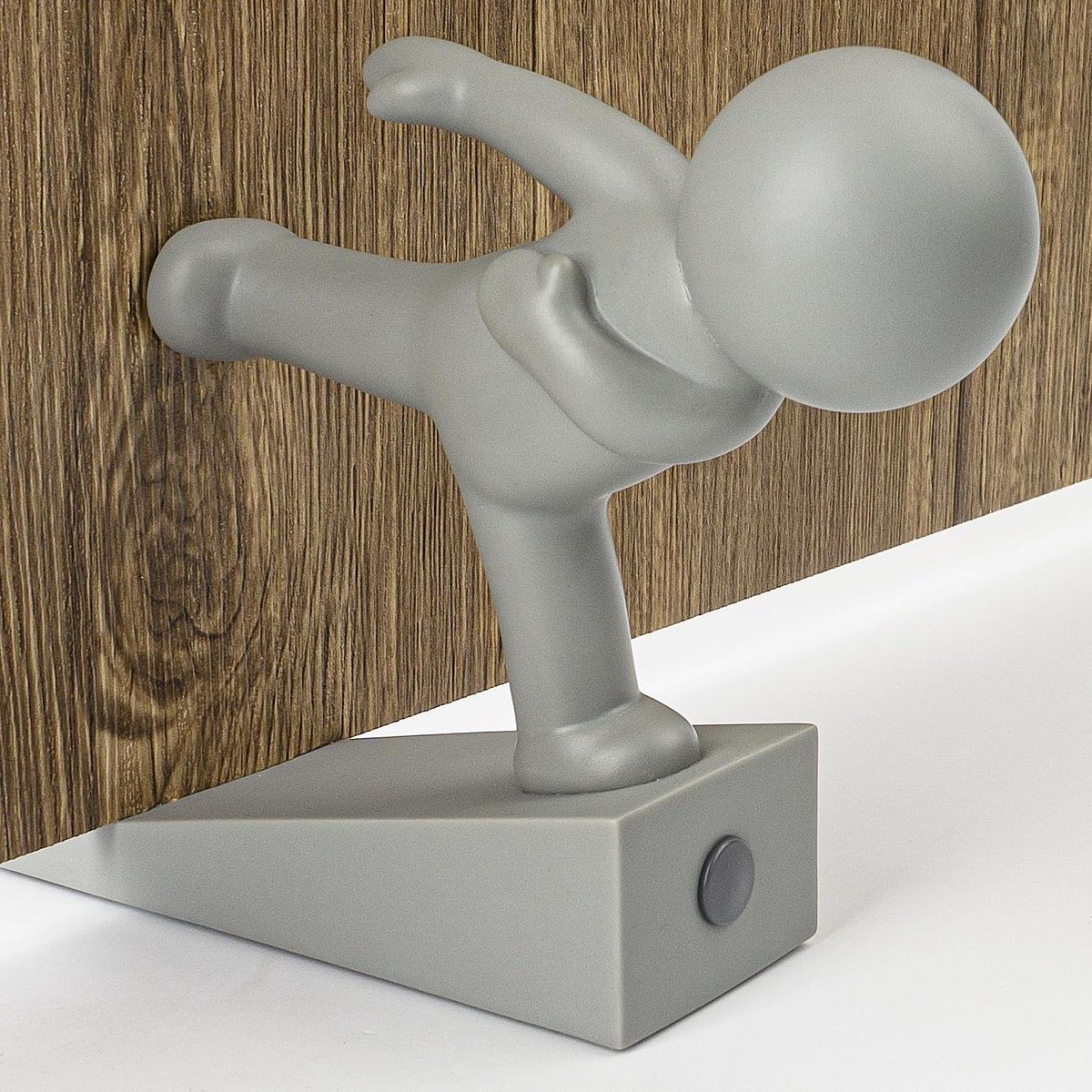 Deurstopper - Deurwig Deurblokker - Deur Open Houden - Verbeterde Anti-slip Basis - 0.8-1.3 cm - Grijs