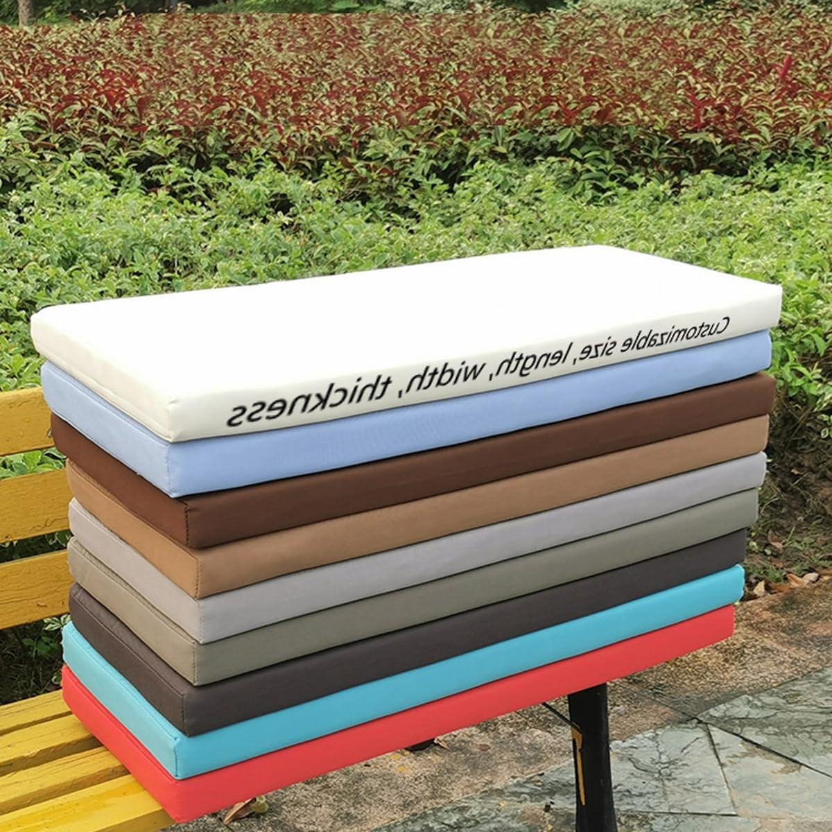 Tuinbankkussen - Zitkussen Buiten - Comfortabel Zitten - Waterdichte Stof - 110 x 40 x 8 cm - Kaki