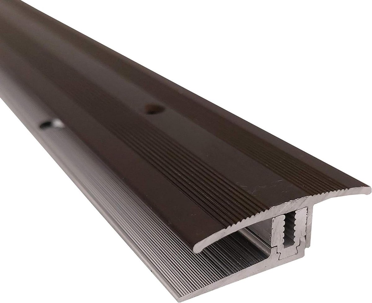 Overgangsprofiel Laminaat - Vloerprofiel Flex - Vloeren Afwerken - Automatische Hoogte-instelling - 270 cm x 35 mm - Donker Brons
