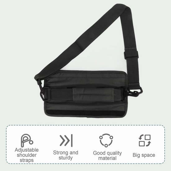 Dailygoods - Golfclubtas - Lichtgewicht Golftas - Praktisch Opvouwbaar Ontwerp - Zwart - Gemakkelijk Te Dragen - Geschikt voor Driving Range - Golfclu van Dailygoods — afbeelding 2