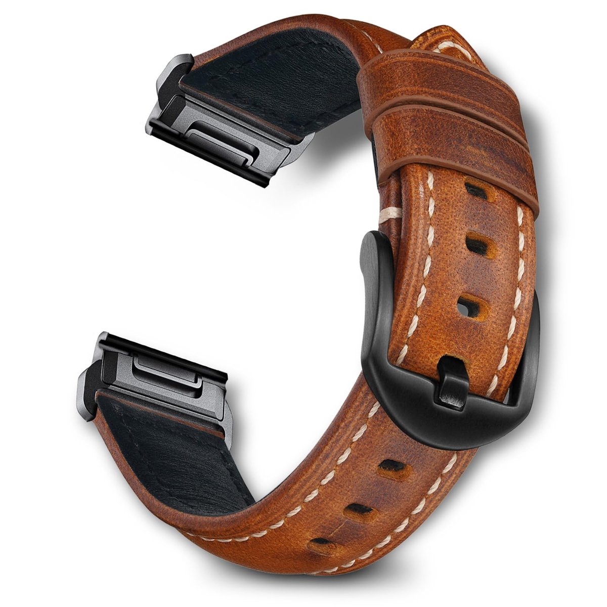Store_7 - Armband van olie-was leer - Vervangende horlogeband - Comfortabel en duurzaam - 22 mm 26 mm - Geschikt voor Garmin Fenix Quatix 6X 7X Pro