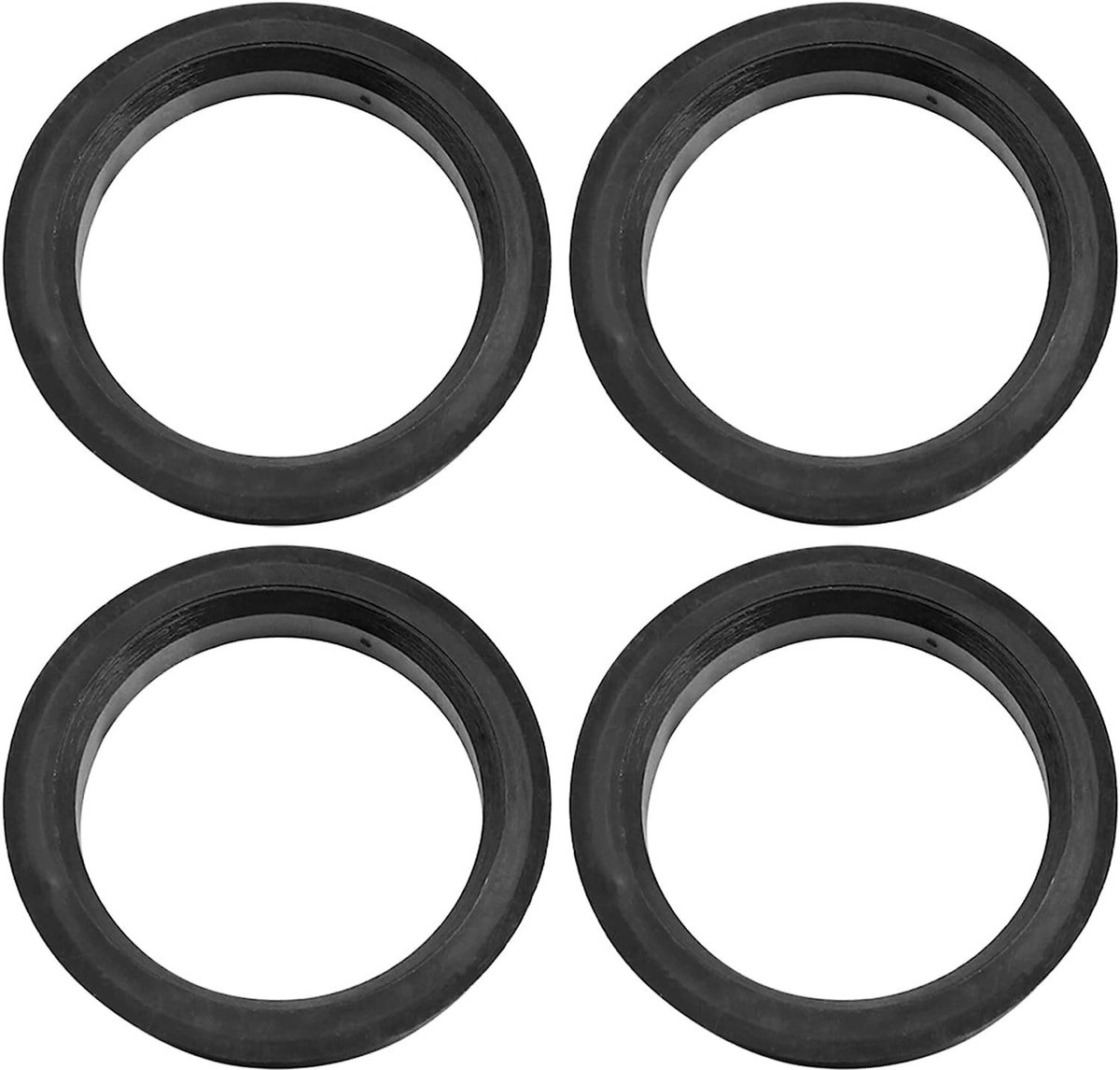 Vt products - Auto Hub Centric Ringen - 4 stuks - Zwart Plastic - Wiel Boring Center - 73.1 tot 56.6mm - Voor optimale aansluiting - Geschikt voor div