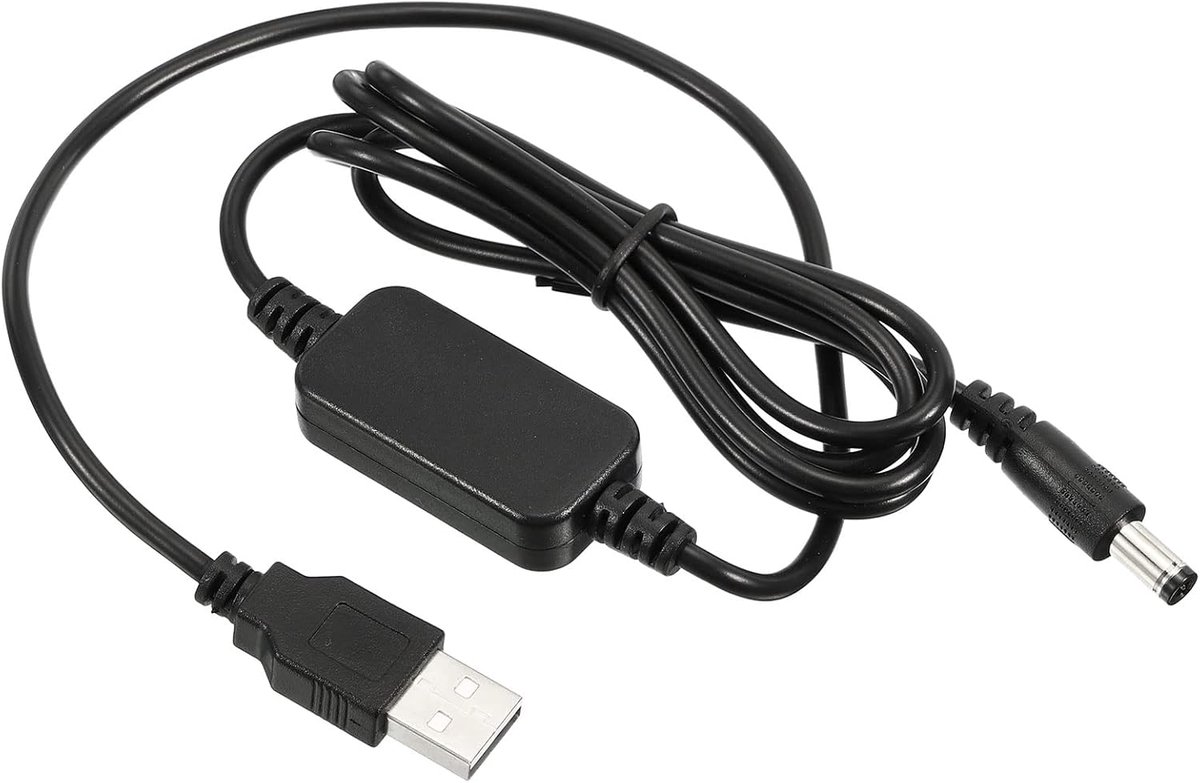 9W 2A USB Up Voltage Inverter - DC 5V to DC 9V Power Adapter Socket - 5.5 x 2.5mm Kabel voor Router - LED Lamp - Speakers