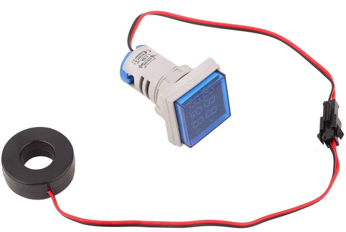 Store_9 - LED-Display Voltmeter - Mini Digitaal Display - 22 Mm - Blauw - Spanningstester - Indicator voor AC-spanning