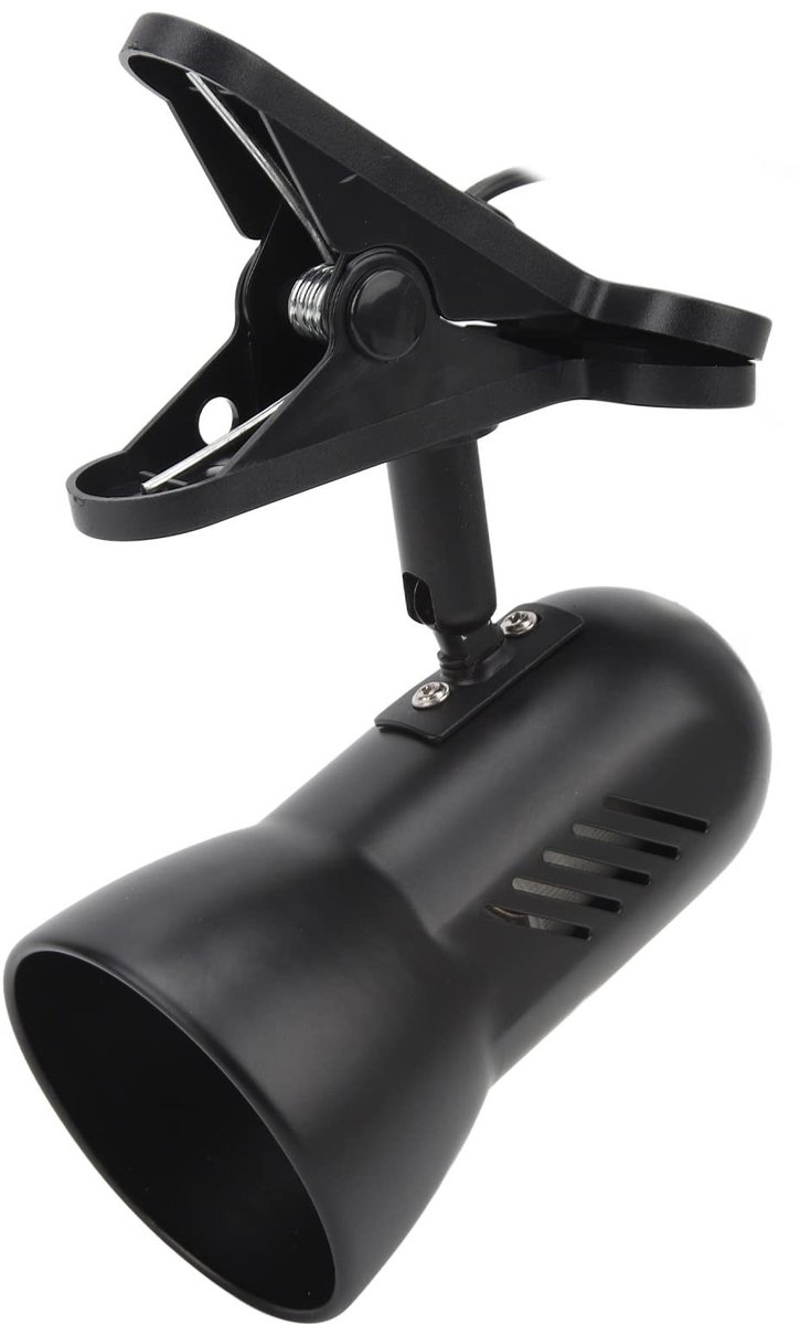 aladdien - LED klemwerklamp - Bureaulamp met Clip - 360° Draaibaar - Ultrahelder - E27 Tafellamphouder - Geschikt voor Slaapkamer en Office