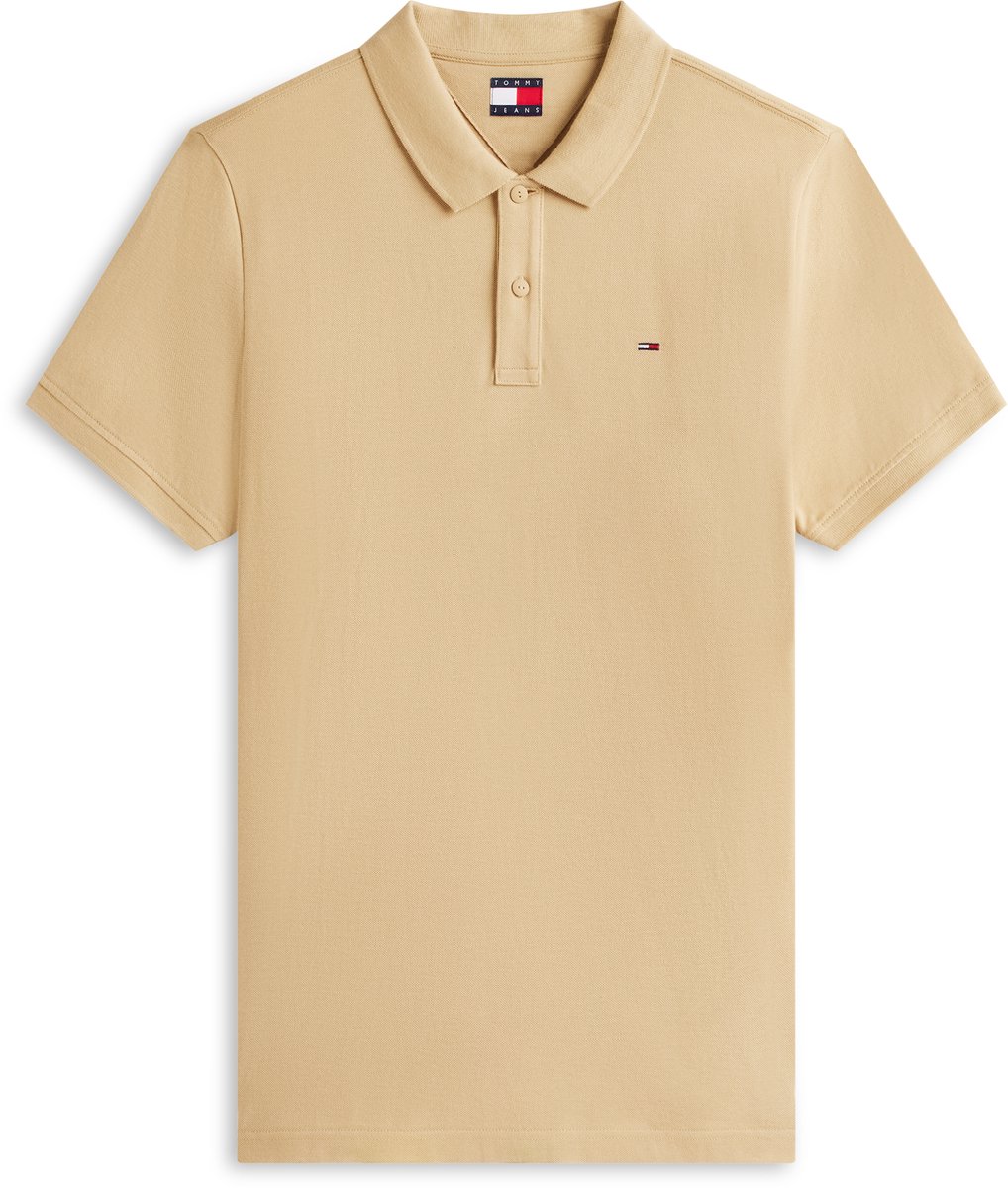 Tommy Jeans Poloshirt Tjm Slim Placket Pol Dm0dm20676 Ab9 Gentle Mannen Beige