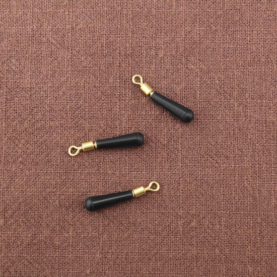 Dailygoody - Float Adapters - Vissen - Quick Change Swivel - Zwart - Rubber Visgerei - Voor Zoetwater en Zoutwater Vissen — afbeelding 3