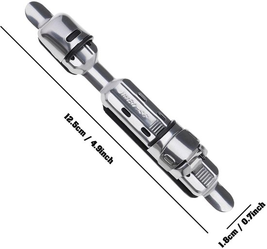 Store_7 - Hengel Haspel Houder - Roestvrij Staal - Duurzaam Ontwerp - 6-delige Set - Baitcasting - Perfect voor Vissers - 12,5 cm van Store 7 — afbeelding 5