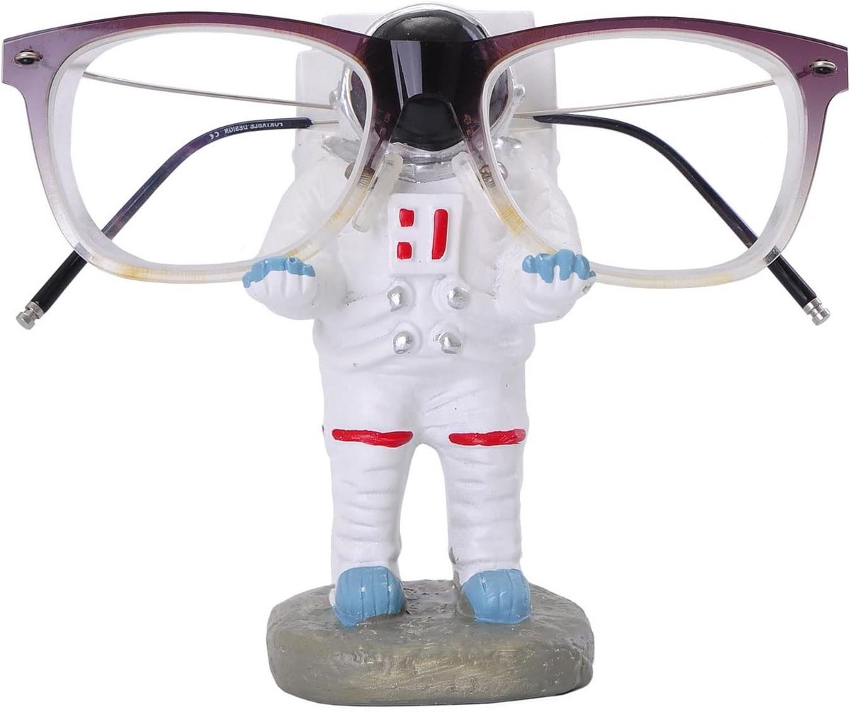 Brillenhouder Display - Bril Accessoires - Bureau Decoratie - Grappig Astronaut Design - 11 x 12 cm - Wit