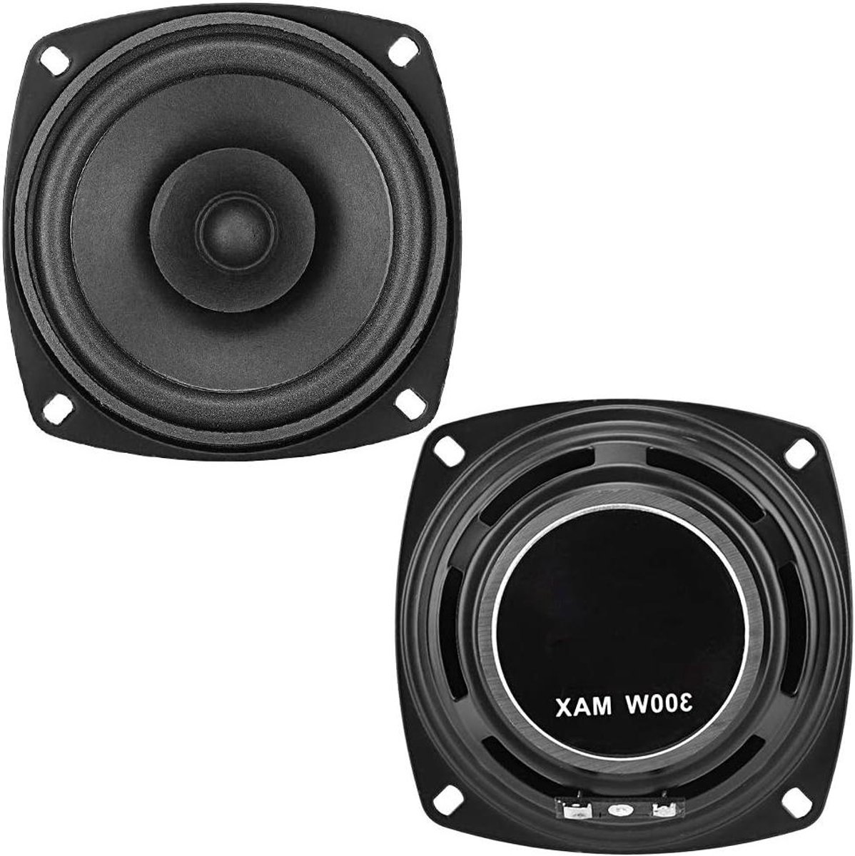 Auto Luidsprekers - Stereo Speakers - Muziek Luisteren - Hoge Gevoeligheid - 4 Inch - Zwart