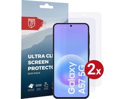 Rosso Screen Protector Geschikt voor Samsung Galaxy A57 | Ultra Clear Duo Pack | TPU Folie | Case Friendly Beschermfolie | 2 Stuks