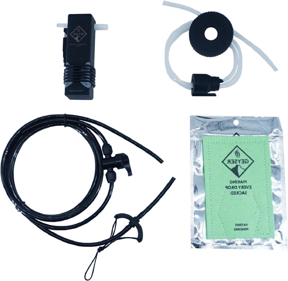 Draagbare Douche Kit - Outdoor Reiniger - Kamperen en Reizen - Waterbesparend Systeem - 1L voor 4 min - Zwart
